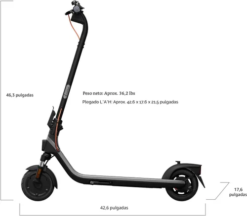 Miniatura 15 de Segway Ninebot E2 Plus II/E2 Pro/E3 Pro Electric Scooter, 15.5–20 MPH, Long Range, Dual Elastomer Suspension (E3 Pro only), Foldable Adult Scooter
