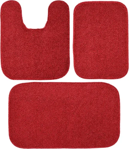 Miniatura 73 de Garland Rug Gramercy - Alfombra de baño rectangular lavable de polipropileno de felpa de 20 x 34 pulgadas, color azul lavabo, suave, absorbente