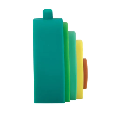 Miniatura 7 de Nuby Juguete interactivo de aguacate apilable de silicona suave, juguete apilable de 5 piezas para el desarrollo temprano, más de 12 meses