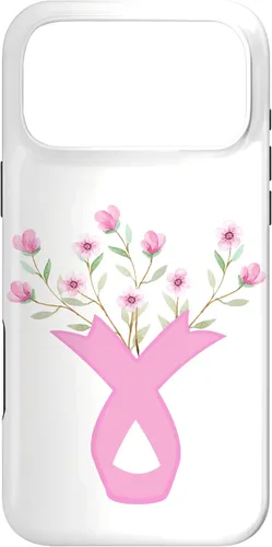 Miniatura 21 de iPhone 13 Flower Jar Pink Ribbon Breast Cancer Concientización Mes de Mujeres Caso
