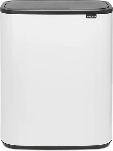 Miniatura 33 de Brabantia Bo Cubo de basura - 1 cubo interior de 9.5 galones (acero mate FPP) cubo de basura para residuos/reciclaje, compartimento extraíble +