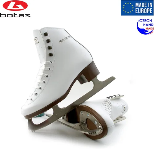 Miniatura 3 de Botas - modelo: REGINA/Fabricado en Europa (República Checa) / Patines artísticos para mujeres, niñas, niños/cuchillas NICOLE/Color BLANCO
