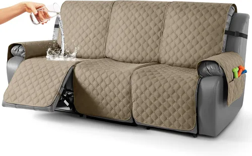 Miniatura 28 de TAOCOCO Fundas reclinables 100% impermeables, con correas para las piernas, funda de sofá reclinable reversible para silla reclinable, protector