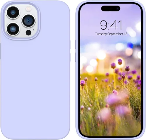 Miniatura 346 de GUAGUA Funda compatible con iPhone 17 Pro Max de 6.9 pulgadas, silicona líquida, goma de gel suave, delgada, forro de microfibra delgada