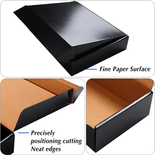 Miniatura 3 de Cajas de cartón negro de 4 x 4 x 2, paquete de 30 cajas de envío pequeñas para correo de pequeñas empresas, embalaje corrugado