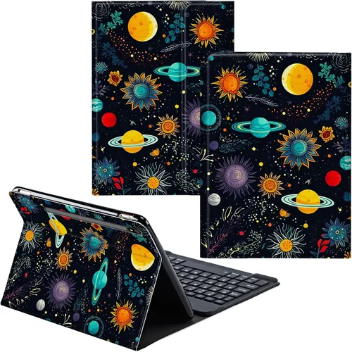 Miniatura 120 de Para Samsung Galaxy Tab S6 Lite Funda 2022/2020 Teclado Inalámbrico Desmontable Y Cubierta De Soporte De Cuero PU Funda Protectora Para Samsung
