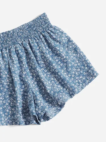 Miniatura 4 de OYOANGLE Pantalones cortos de verano cómodos de cintura alta y pierna ancha para niñas