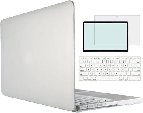 Miniatura 24 de Compatible con MacBook Air 1369 A1466 versión 2010-2017, carcasa rígida de plástico 4 en 1 con protector de pantalla de teclado compatible con Apple
