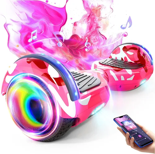 Miniatura 9 de SISIGAD Scooter, 6.5" Flash Wheels & Corlorful LED Lights, All for Girls Boys Kids Ages 6+ A-black