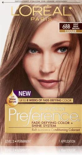 Miniatura 18 de L'Oreal Paris Superior Preference Fade-Defying + Shine - Tinte permanente para el cabello, rubio rosado medio 8RB, paquete de 1, tinte para el 8RB