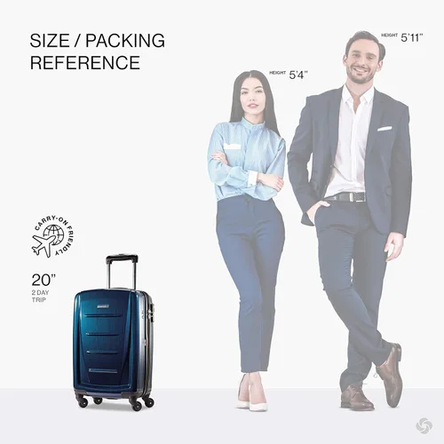 Miniatura 294 de Samsonite Winfield 2 Equipaje rígido con ruedas giratorias, Azul profundo, Juego de 3 piezas (20/24/28)
