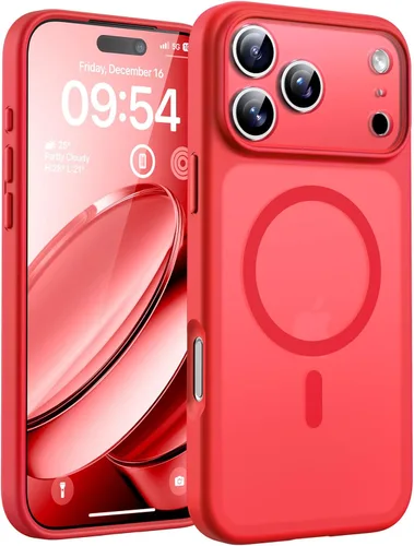 Miniatura 52 de TOCOL Funda magnética 3 en 1 para iPhone 14 Pro, mejorada [protección completa de cámara] con 2 protectores de pantalla, funda de grado militar Azul