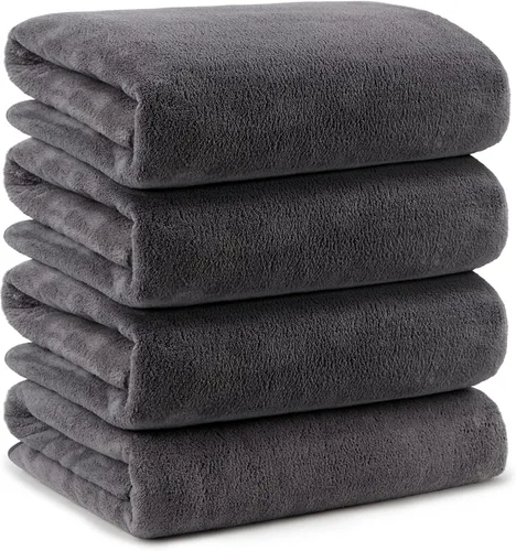 Miniatura 19 de Orighty Paquete de 2 toallas de baño (27 x 54 pulgadas), tacto suave, altamente absorbente, microfibra de secado rápido para cuerpo, deportes, yoga