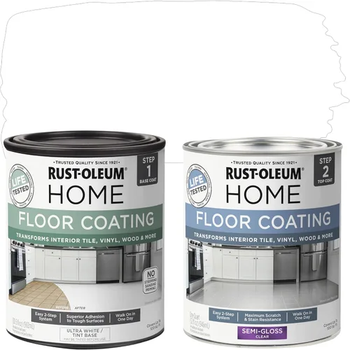 Miniatura 8 de Rust-Oleum 367592 - Kit de revestimiento de suelo para interiores del hogar, gris envejecido mate