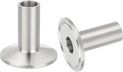 PATIKIL Accesorio sanitario de acero inoxidable 304, 2 piezas de abrazadera de soldadura larga Montaje de tubería de virola de 3/4 "(19 mm) tubo
