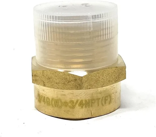 Miniatura 43 de Adaptador de latón sin plomo Cascada, rosca G británica BSPP macho a NPT hembra (1" x 1" (1 pieza))