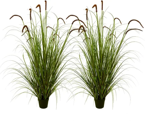 Miniatura 10 de AfanD Planta artificial de lavanda de 35 pulgadas (paquete de 2) – Plantas y flores decorativas altas para interiores del hogar en maceta, planta