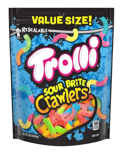 Miniatura 5 de Trolli Sour Brite Octopus (5 libras) y Sour Brite Crawlers Gummy Candy (28.8 oz)