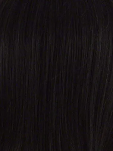 Miniatura 2 de Kelsey - Peluca de color negro – Envy Wigs de 11 pulgadas con ángulo asimétrico Bob largo delicioso rizos coquetos sintético monofilamento superior