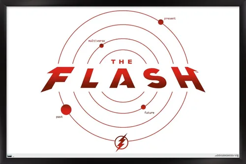 Miniatura 8 de Trends International DC Comics Movie The Flash - Póster de pared de la línea de tiempo Versión con marco dorado