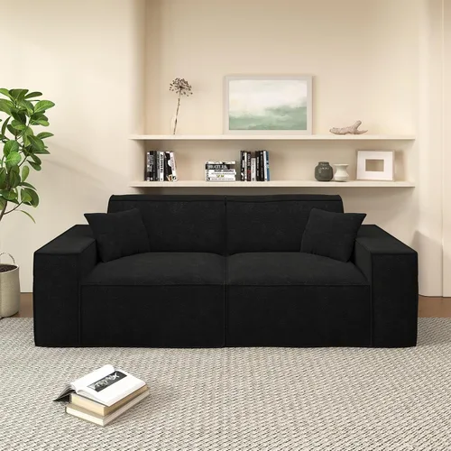 Miniatura 17 de Cloud - Sofá modular sin hueso, sofá seccional con asiento profundo, sofá en forma de L de 2 plazas para sala de estar, sofás de espuma