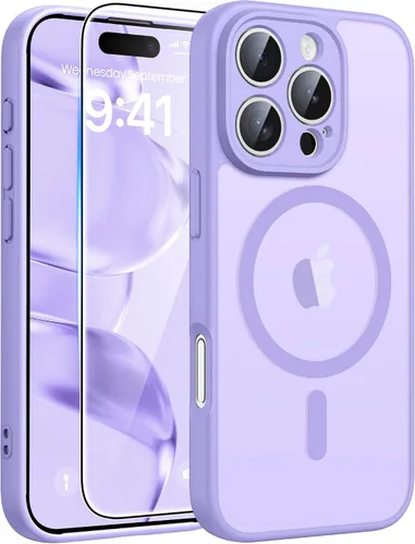 Miniatura 149 de FNTCASE - Funda para iPhone 16 Pro: magnética, mate, translúcida, de grado militar, protectora contra caídas, resistente, fina, duradera y a prueba