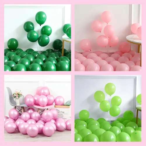 Miniatura 6 de Kit de arco de guirnalda de globos con agujero en uno, 153 piezas de palos de golf rosa y verde con estrellas y globos de aluminio para decoración