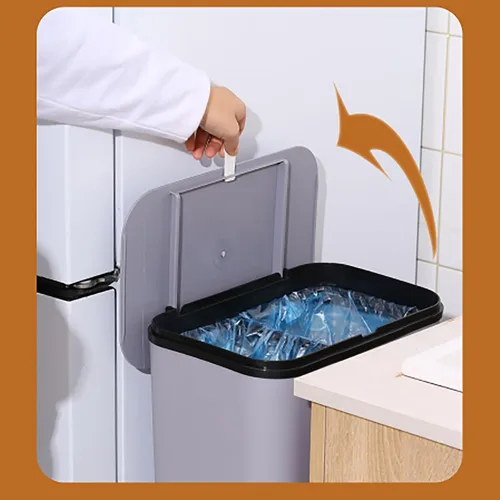 Miniatura 2 de Contenedor de compost para cocina, contenedor de compost para cocina interior, sellado, poleas fijas, botes de basura con tapas y separadores Verde
