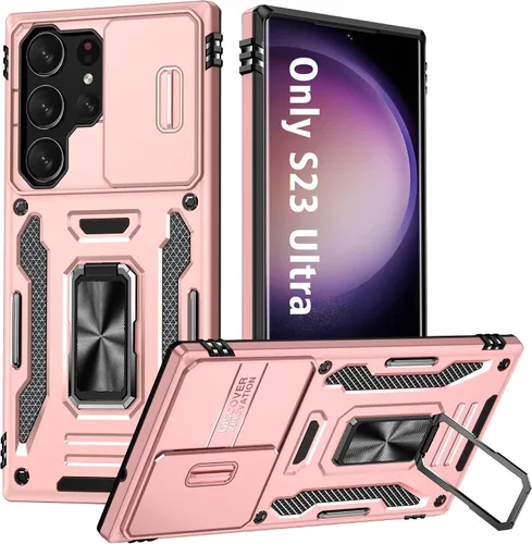 Miniatura 12 de ANGELAS - Funda a prueba de golpes para Samsung Galaxy S23 Plus, parachoques de silicona TPU con protección anticaídas, cubierta deslizante