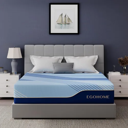 Miniatura 3 de EGOHOME Colchón individual de 12 pulgadas en una caja, espuma viscoelástica de gel de cobre para un sueño fresco, sin fibra de vidrio, alivio
