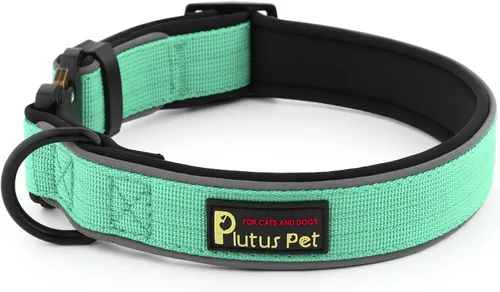 Miniatura 7 de Collar táctico para perro Plutus Pet, reflectante, collar ajustable resistente para perro, suave acolchado y cómodo, para perros pequeños, medianos