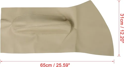 Miniatura 7 de X AUTOHAUX Par de cuero de microfibra beige panel de puerta reposabrazos reemplazo para Volkswagen Beetle 1998-2010