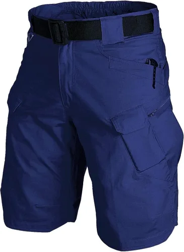 Pantalones cortos tácticos de entrenamiento tipo cargo para hombre, de secado rápido, transpirables, para senderismo, pesca, múltiples bolsillos