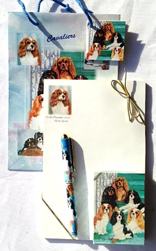 Miniatura 2 de Cavalier King Charles Dog - Juego de póquer de Ruth por los mejores amigos de Ruth Maystead
