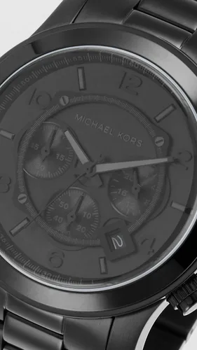 Miniatura 5 de Michael Kors Runway - Reloj cronógrafo de acero inoxidable para hombre con correa de acero o silicona