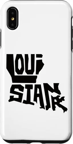Miniatura 8 de Funda para iPhone 11 Pro Max Patriotic Home State Map of Louisiana Text Art Shape Design