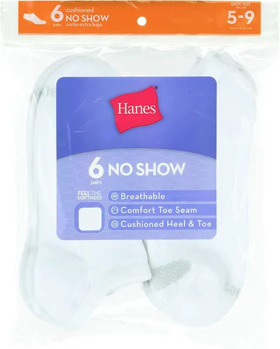 Miniatura 3 de Calcetines Hanes para mujer ligeros y transpirables paquete de 6 pares