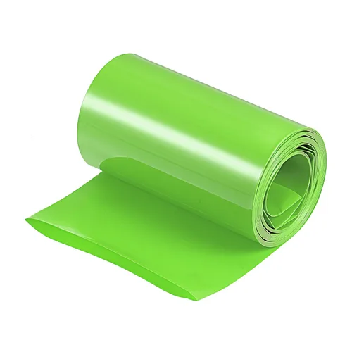Miniatura 59 de MECCANIXITY Envoltura de Batería de PVC Termorretráctil de 127 mm de Diámetro 200 mm Plana 10 Pies (3 metros) Negra con Buena Aislación para Paquete