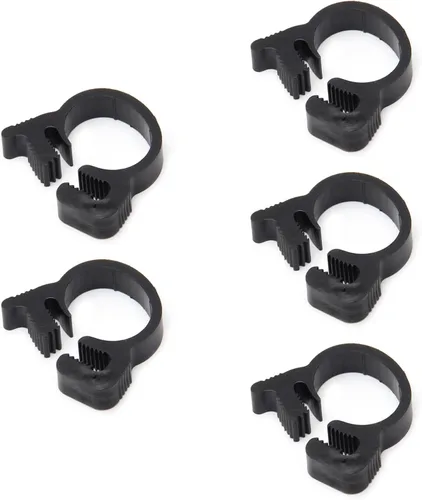 Miniatura 19 de Abrazaderas de manguera de agarre de 0.484-0.559 in de nailon ajustable de plástico resistente rápido doble agarre para fontanería, aplicaciones