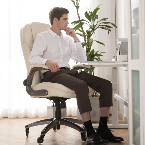 Miniatura 2 de Silla de oficina ejecutiva, silla ergonómica de escritorio para computadora con ruedas mejoradas para giratoria, silla de oficina con respaldo alto