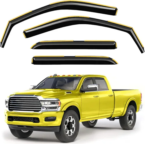 Miniatura 25 de Protectores de lluvia de ventana en canal para Chevy Express Van 1996-2026 y GMC Savana 1996-2026, deflectores de ventana extra duraderos, viseras