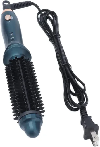 Miniatura 2 de Rizador termostático para rizar el cabello 2 en 1, cepillo eléctrico portátil para rizar el cabello, kit de alisador de doble propósito, calentador