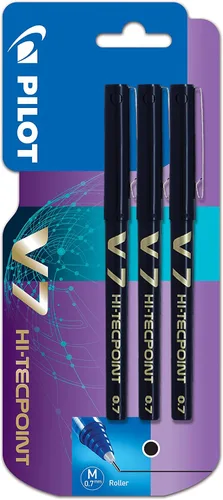 Miniatura 6 de Pilot V7 Hi-Tecpoint - Bolígrafo de punta de 0.028 in, color azul, caja de 12