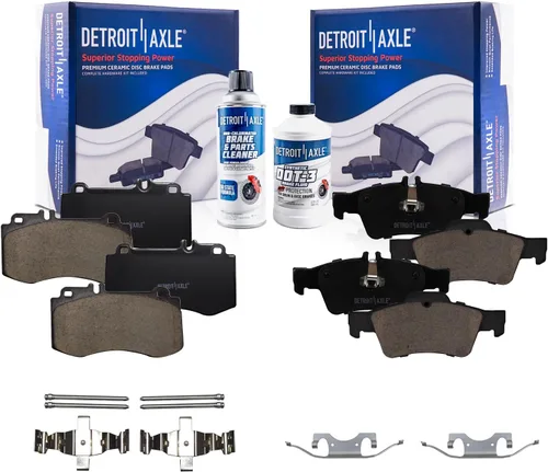 Miniatura 103 de Detroit Axle - Pastillas de freno traseras para Kia Sportage 2017-2022, Hyundai Tucson 2016-2021, pastillas de freno de cerámica 2018 2019 2020