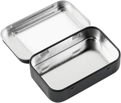 Miniatura 14 de Restaurantware RW Base - Recipientes rectangulares de lata de 4.5 onzas, 100 cajas de lata duraderas con tapas, tapas transparentes para ventana