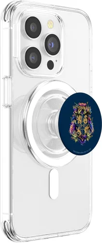 Miniatura 4 de Harry Potter Hogwarts PopSockets MagSafe PopGrip con escudo floral multicolor para iPhone