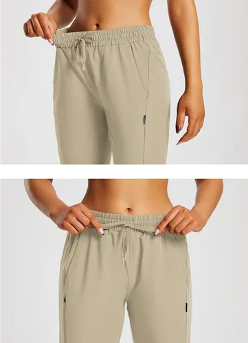 Miniatura 4 de BALEAF Pantalones cortos de 15 pulgadas de largo para mujer, pantalones cortos capri por debajo de la rodilla, ligeros, de secado rápido, cintura