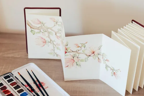 Miniatura 3 de Etchr Cuaderno de bocetos de acuarela de 4 x 6 pulgadas, diario de papel de acuarela 100% algodón, papel de acuarela de prensa en frío, uso