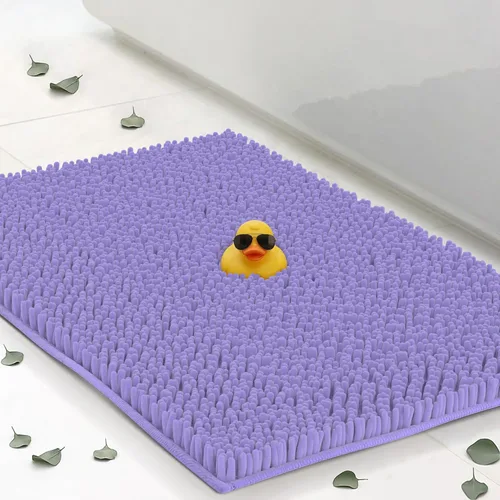 Miniatura 39 de ITSOFT Alfombra de Felpa para Baño 59x21 pulgadas, Tapetes de Baño Absorbentes Lavables a Máquina Antideslizantes, de Secado Rápido, Alfombras