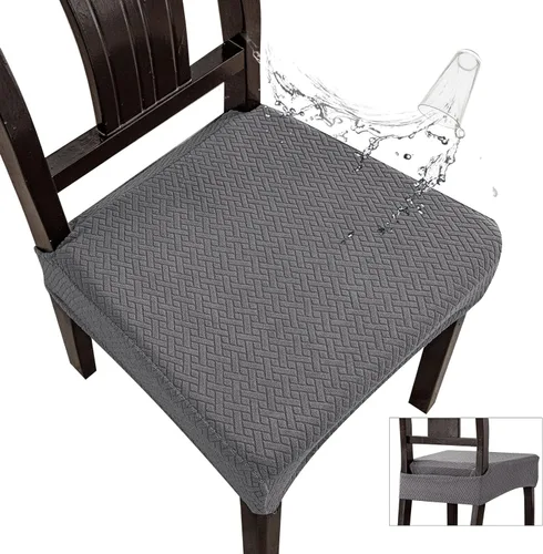 Miniatura 16 de Genina Fundas de asiento impermeables para sillas de comedor, fundas impermeables para sillas de comedor
